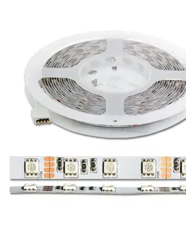 LED pásky 12V Ecolite LED set vč.adpt., 60xSMD/m, 5m, 14.4W/m, IP20, ovl. DX-SMD5050-RGB/5M