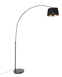 Obloukove lampy Chytrá oblouková lampa černá se zlatou včetně Wifi A60 - Arc Basic
