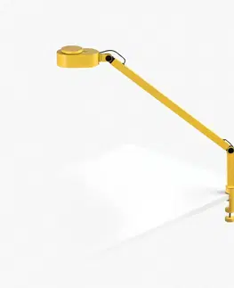 Stolní lampy do kanceláře FARO INVITING stolní lampa s klipem, žlutá