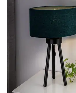 Lampy   - Stolní lampa OVAL 1xE27/15W/230V zelená 