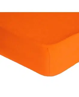Prostěradla Forbyt, Prostěradlo, Froté Premium, oranžové 180 x 200 cm