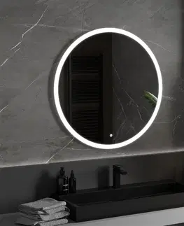Koupelnová zrcadla MEXEN Oro zrcadlo s osvětlením 90 cm, LED 6000K, 9824-090-090-611-00