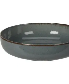 Talíře EH Porcelánový hluboký talíř pr. 20 cm, šedá