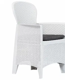 Zahradní křesla a židle Zahradní židle 2 ks plast Dekorhome Hnědá