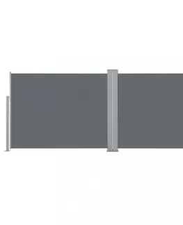 Markýzy Zatahovací boční markýza 120x600 cm Dekorhome Hnědá