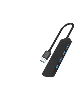 Myši Geti USB Rozbočovač 4xUSB-A 3.0 černá 