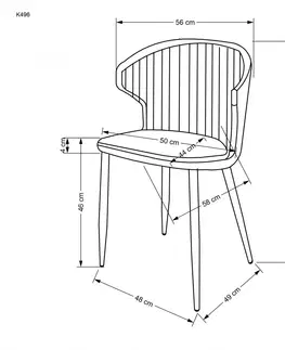 Jídelní sety Jídelní židle K496 Halmar Béžová