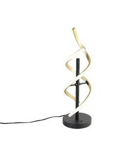 Stolni lampy Stolní lampa zlatá včetně LED 3-stupňově stmívatelná v Kelvinech - Henk