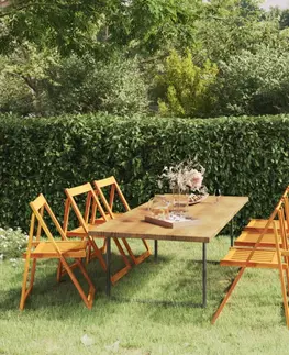 Zahradní křesla a židle Skládací zahradní židle 6 ks Dekorhome