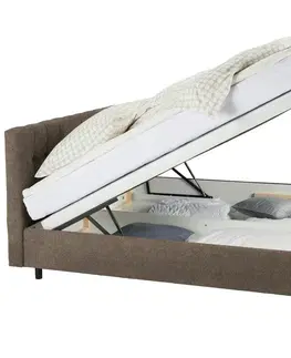 Manželské postele Kontinentální Postel Magic, 180x200cm,světle Hnědá