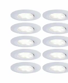Bodovky do podhledu na 230V PAULMANN Vestavné svítidlo LED Calla kruhové 10x6,5W bílá mat nastavitelné 999.24 P 99924