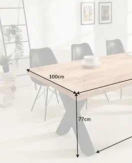 Jídelní stoly Jídelní stůl THOR X Dekorhome 200x100x77 cm
