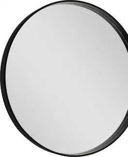 Koupelnová zrcadla HOPA Zrcadlo bez osvětlení REISA BLACK Průměr 80 cm OLNZREI80B