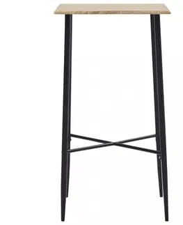Barové stolky Barový stůl 60x60cm Dekorhome Černá
