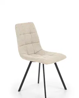 Židle HALMAR Designová židle Chlorett béžová