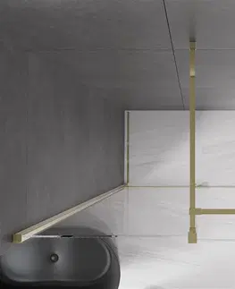 Sprchové kouty MEXEN/S Velar sprchový kout 150 x 90, transparent, zlatá 871-150-090-01-50