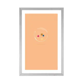 Motivy z naší dílny Plakát s paspartou bublina barev