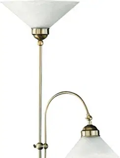 Retro stojací lampy Rabalux stojací lampa Marian E27 2x MAX 60W bronzová 2708