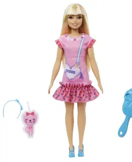 Hračky panenky MATTEL - Barbie HLL18 Moje První Barbie Panenka – Blondýnka s kotětem