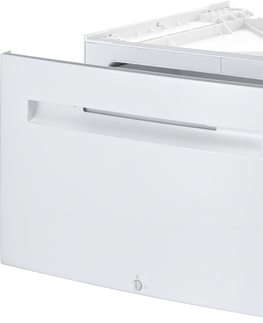 Příslušenství k pračkám a sušičkám Bosch WMZPW20W Podstavec se zásuvkou pro pračky