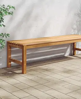Zahradní lavice Zahradní lavice teak Dekorhome 120 cm