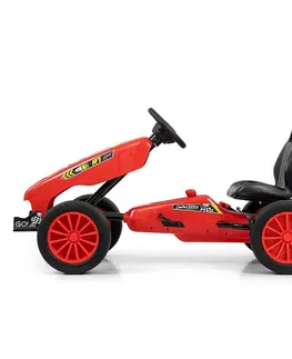 Dětská vozítka a příslušenství Milly Mally Čtyřkolka Go-kart Rocket, červená