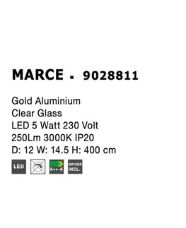 Designová závěsná svítidla Nova Luce Krásné vzdušné LED svítidlo Marce NV 9028811