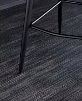 Barové židle LuxD Designová barová židle Natasha šedý samet