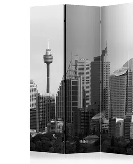 Paravány Paraván Skyscrapers in Sydney Dekorhome 135x172 cm (3-dílný)