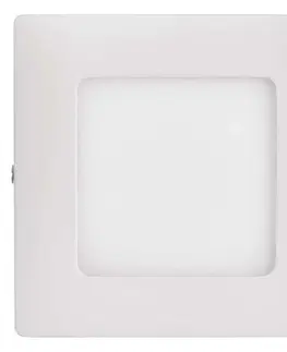 LED nástěnná svítidla EMOS LED panel 120×120, přisazený bílý, 6W teplá bílá 1539061050