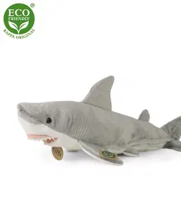 Hračky RAPPA - Plyšový žralok 36 cm ECO-FRIENDLY