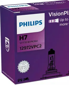 Autožárovky Philips H7 12V 55W PX26d Vision Plus +60%  2ks 12972VPC2