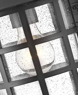 Venkovní nástěnná svítidla HINKLEY Venkovní nástěnné světlo Freeport M, lucerna černá