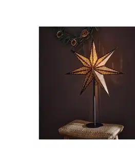 Vánoční dekorace Markslöjd Markslöjd 705796 - Vánoční dekorace GLITTER 1xE14/25W/230V 65 cm bronzová/černá 