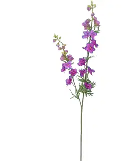 Květiny Umělé Delphinium tmavě fialová, 98 cm