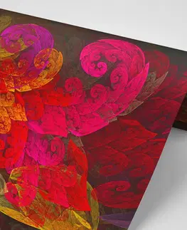 Abstraktní tapety Tapeta abstraktní pastelové listy