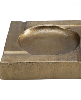 Stolní popelníky KARE Design Popelník Classic Alu - zlatá, 20x20cm