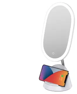 Koupelnová zrcadla   08970L - LED Stmívatelné zrcátko s bezdrátovým nabíjením LED/18W/230V 