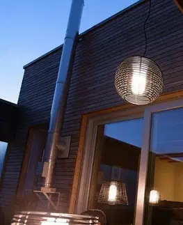 Osvětlení terasy a balkónu Light Impressions Kapego dekorativní svítidlo Velorum 220-240V AC/50-60Hz E27 1x max. 18,00 W černá 836020