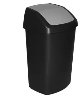 Odpadkové koše Curver Odpadkový koš Swing 50 l, černá