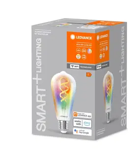 Chytré žárovky LEDVANCE SMART+ LEDVANCE SMART+ WiFi E27 4,8W Edison čirá RGB CCT