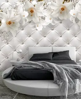 Tapety Samolepící tapeta bílé luxusní lilie - Fragrant Softness