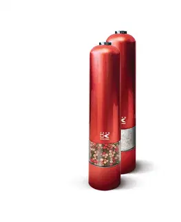 Mlýnky elektrické Kalorik PSGR 1050 R sada mlýnků na sůl a koření 2 ks, červená