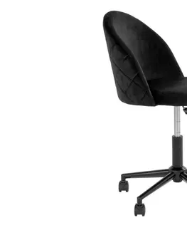 Kancelářská křesla Norddan Designová kancelářská židle Ernesto černá