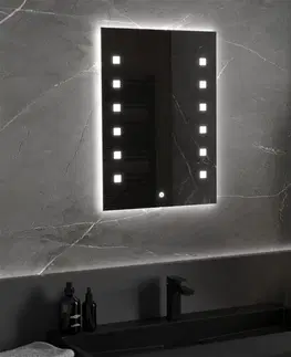 Koupelnová zrcadla MEXEN Ner zrcadlo s osvětlením 50 x 70 cm, LED 600 9809-050-070-611-00