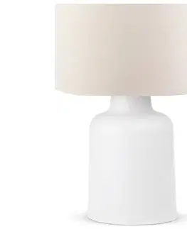Lampy  Stolní lampa AYD 1xE27/60W/230V béžová/bílá 