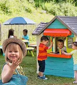 Dětské zahradní PVC domky DEOKORK Domeček Chef rozšiřitelný
