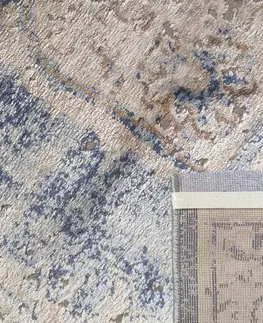 Vintage koberce Dokonalý vintage koberec v béžově modré barvě se vzorem