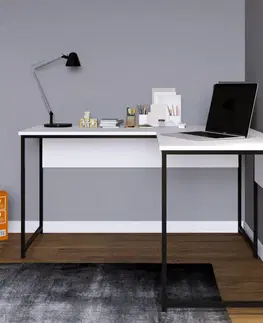 Kancelářské a psací stoly Psací stůl L192 bílý