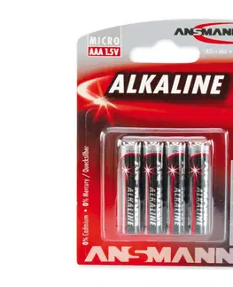 Baterie primární Ansmann Ansmann 09630 LR03 AAA RED - 4ks alkalická baterie 1,5V 